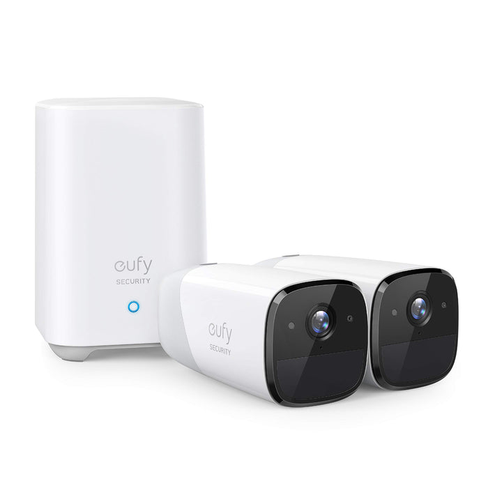 Eufy AK-T88413D2 eufyCam 2 Wireless Home Security Camera System, 365-Day Battery Life, HD 1080p, IP67 Weatherproof, Night Vision, Compatible with Amazon Alexa, 2-Cam Kit, No Monthly Fee