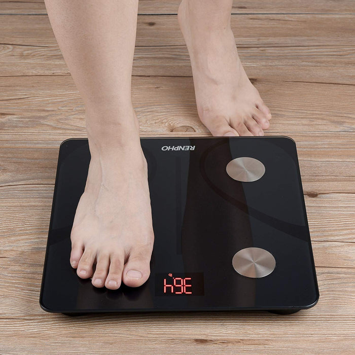 RENPHO Bluetooth Body Fat Scale, Digital Body Weight Bathroom Scales Weighing Scale with Smart BMI Scale, Body Composition Monitors with Smartphone App