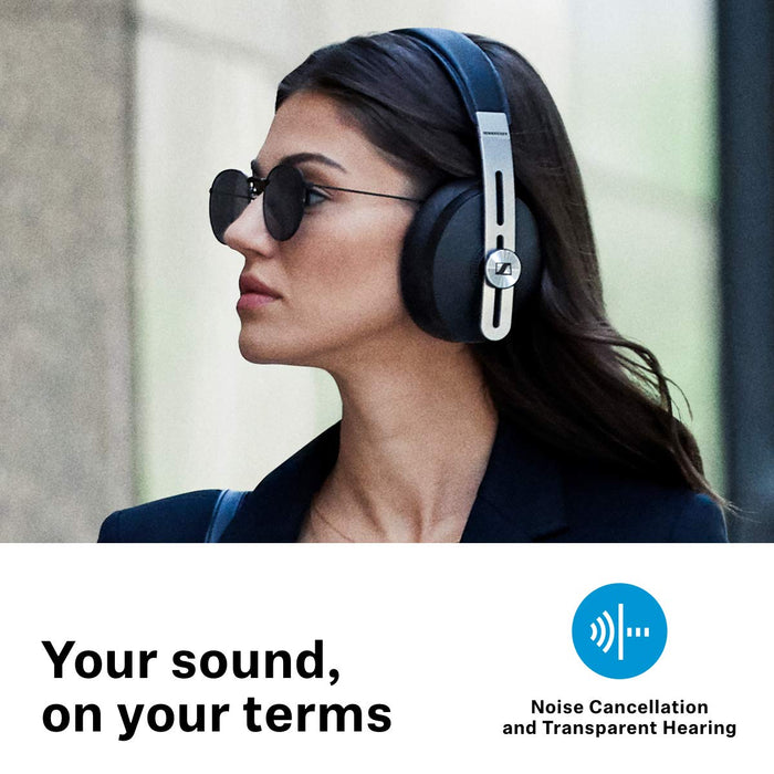 Sennheiser MOMENTUM 3 Wireless Noise Cancelling Headphones with Alexa, Auto On/Off, Smart Pause Functionality and Smart Control App