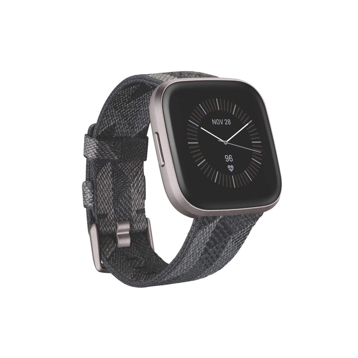 Fitbit Versa 2, Special Edition, Health & Fitness Smartwatch with Voice Control, Sleep Score & Music, SE Smoke Woven
