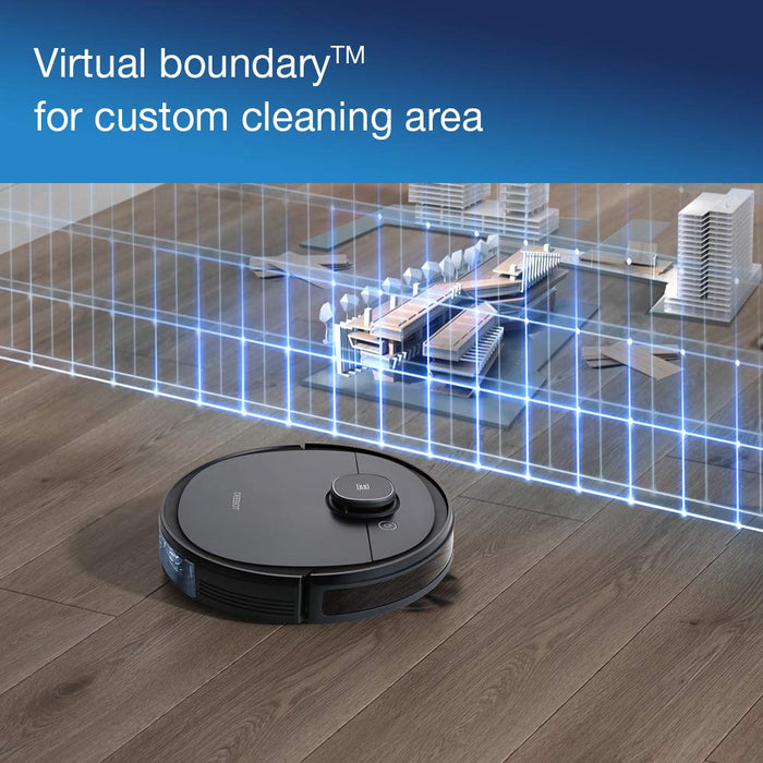 Ecovacs Robot Vacuum OZMO920 Robotic Vacuum Cleaner, 2-in-1 with Mop Smart Navi 3.0 Laser Technology, Custom Cleaning, Multi-floor Mapping, Virtual Boundary, Works on Carpets & Hard Floors