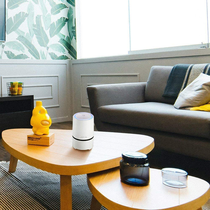 JINPUS Air Purifier Air Cleaner for home with True HEPA & Active Carbon Filter, Portable Air Purifiers, Air Ionizer Remove Dust, Pollen,Smoke, Odors with 5V 1.5M USB Cable