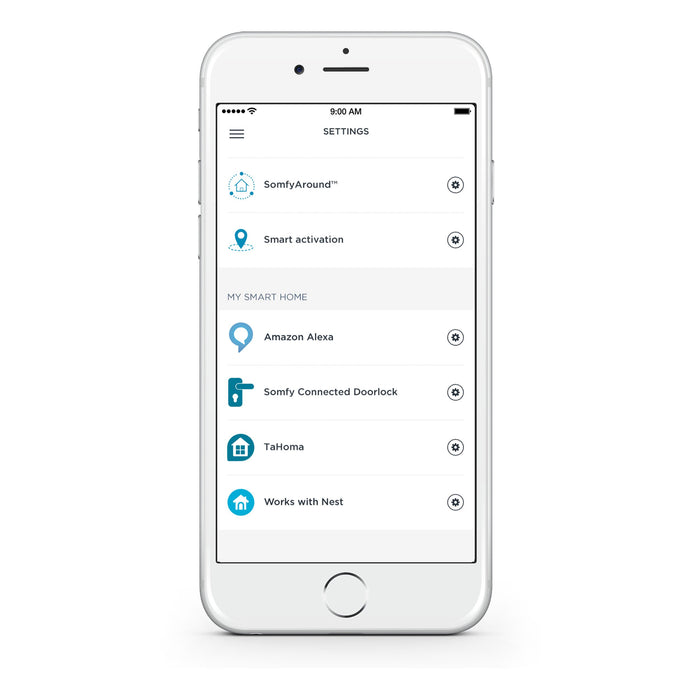 Somfy 2401506A Premium Home Security System-Plug and Play Alarm with Smart Connectivity, Includes Motion, Outdoor Siren, 3 Door and Window Sensors, White