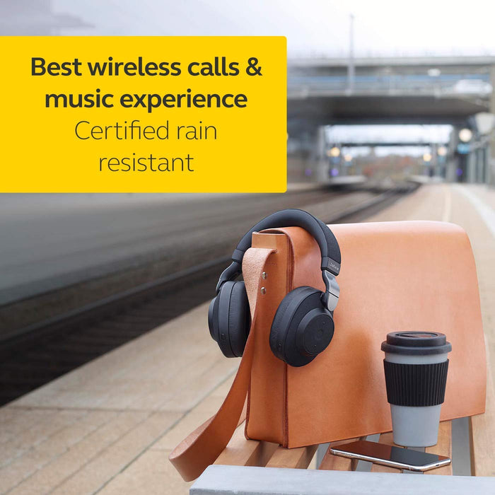 Jabra Elite 85h Bluetooth Over Ear Headphones with ANC and SmartSound Technology, Alexa Built-In, Titanium Black