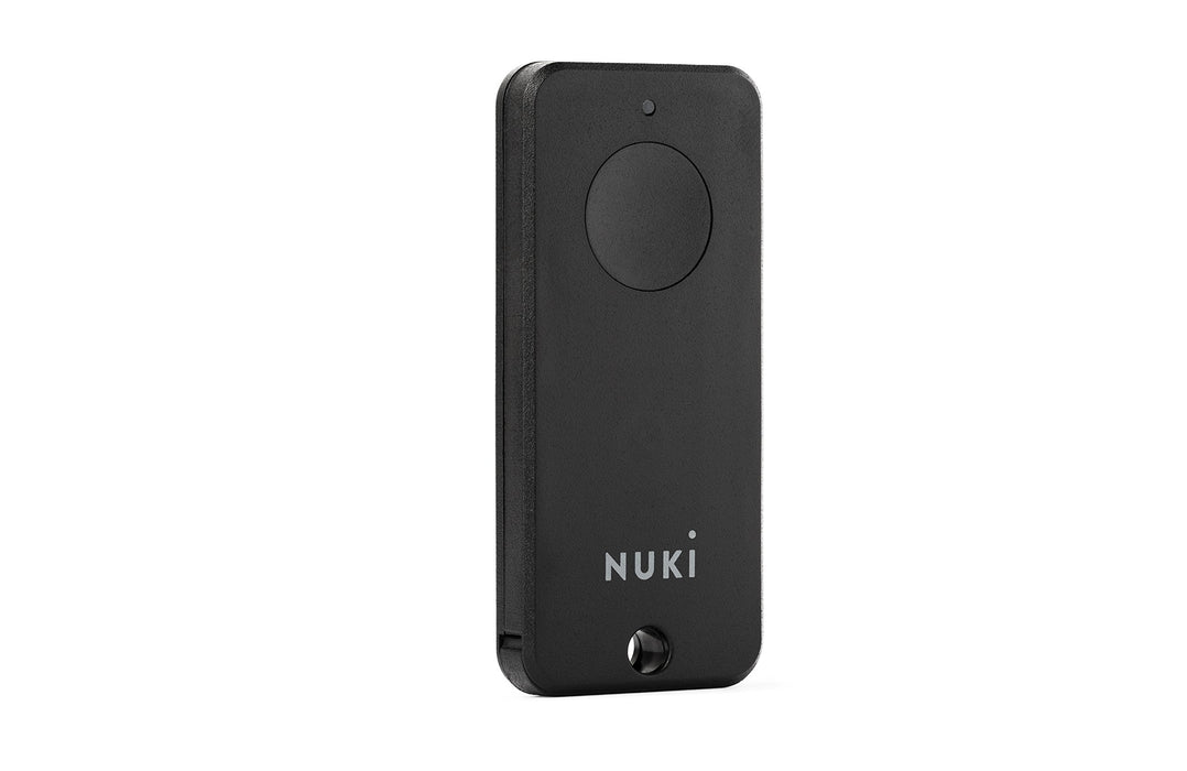 NUKI Fob Home Bluetooth Automatic Opener for Keyless Entry | Wireless Door Remote | Add-On for Smart Lock, 3 V, Black, ca. 55 x 24 x 6 mm