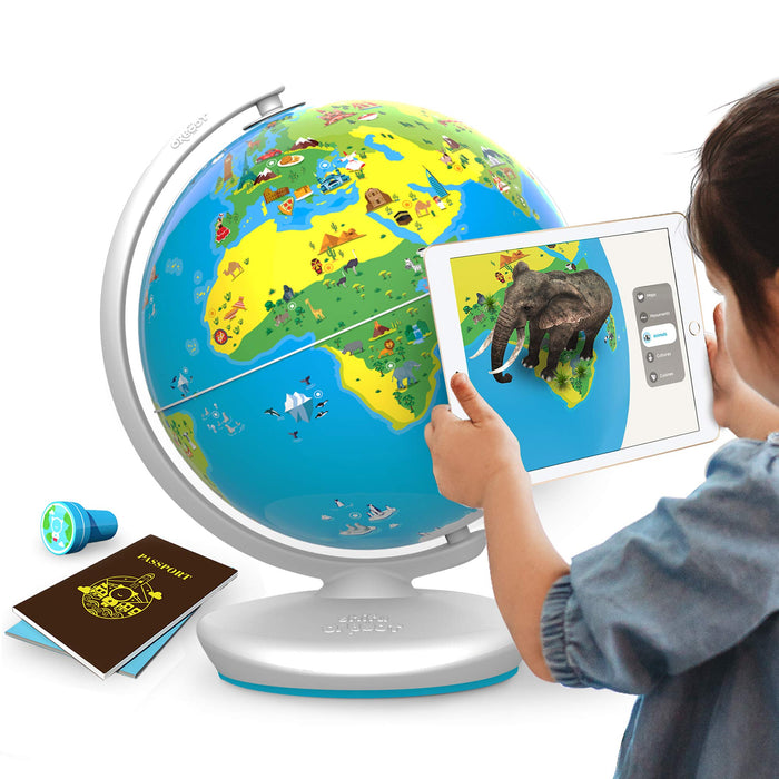 PlayShifu Shifu Orboot: The Educational, Augmented Reality Based Globe | STEM Toy for Boys & Girls Age 4 to 10 years for Kids (No Borders or Names on Globe)