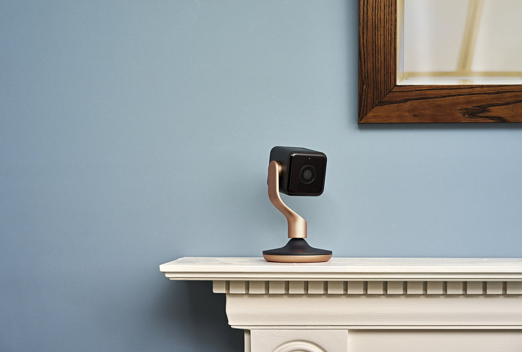 Hive View Smart Indoor Camera - Black and Brushed Copper