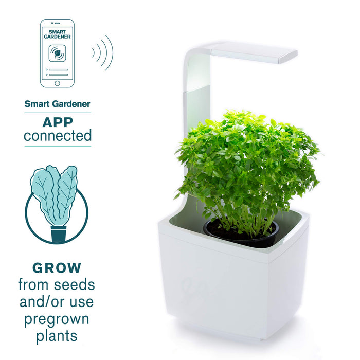 Tregren Home Indoor Kitchen Garden - Smart LED Grow Light Kit For Both Outdoor & Indoor Plants & Gardening Kits - Plant Seeds & Herbs Using Active Growing Technology & Smart Gardener App (T3, White)