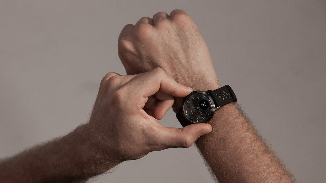 Withings Unisex's Steel Hr Sport is A Hybrid Smartwatch, Black, 40mm