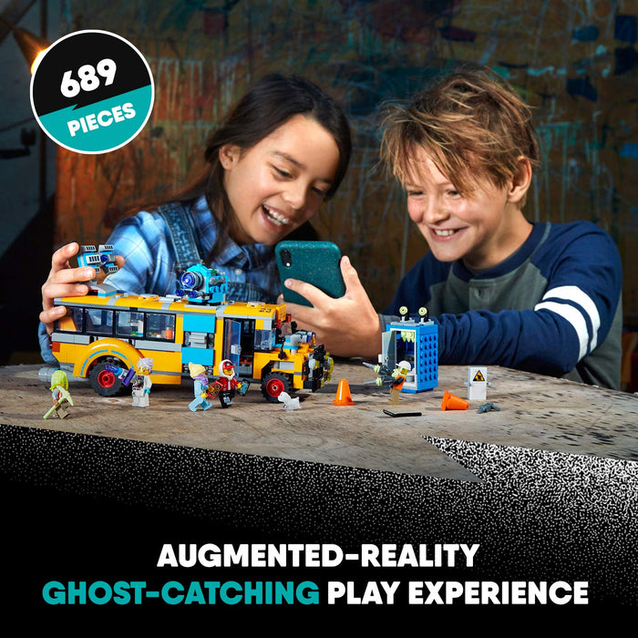 LEGO 70423 Hidden Side Paranormal Intercept Bus AR Games App, Interactive Augmented Reality Ghost Playset for iPhone/Android