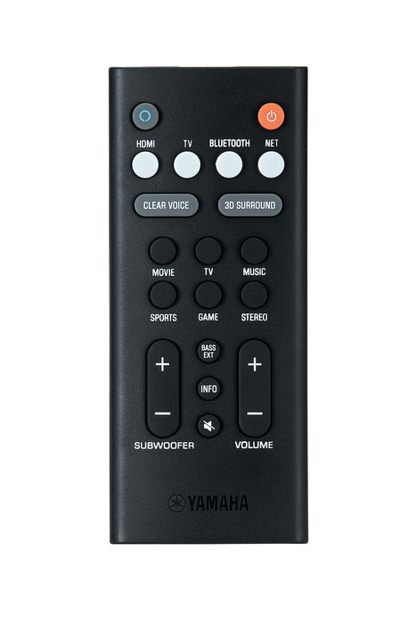 Yamaha YAS-109 Soundbar without subwoofer- TV speaker with integrated Alexa Voice Control & 3D Surround Sound, in black
