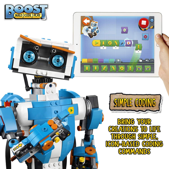 LEGO 17101 Boost Creative Toolbox Robotics Kit, 5 in 1 App Controlled Building Model with Programmable Interactive Robot Toy and Bluetooth Hub, Coding Kits for Kids