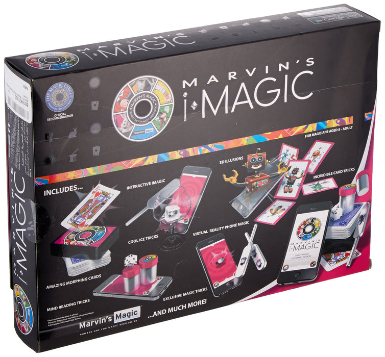 Marvin's iMagic Interactive Box of Tricks Set - Amazing Smart Magic Set for Smart Phones and Smart devices  (compatible with Apple & Android devices) Professional Magic made easy