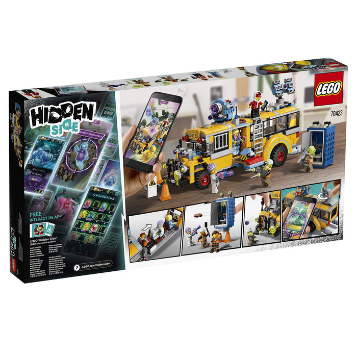 LEGO 70423 Hidden Side Paranormal Intercept Bus AR Games App, Interactive Augmented Reality Ghost Playset for iPhone/Android