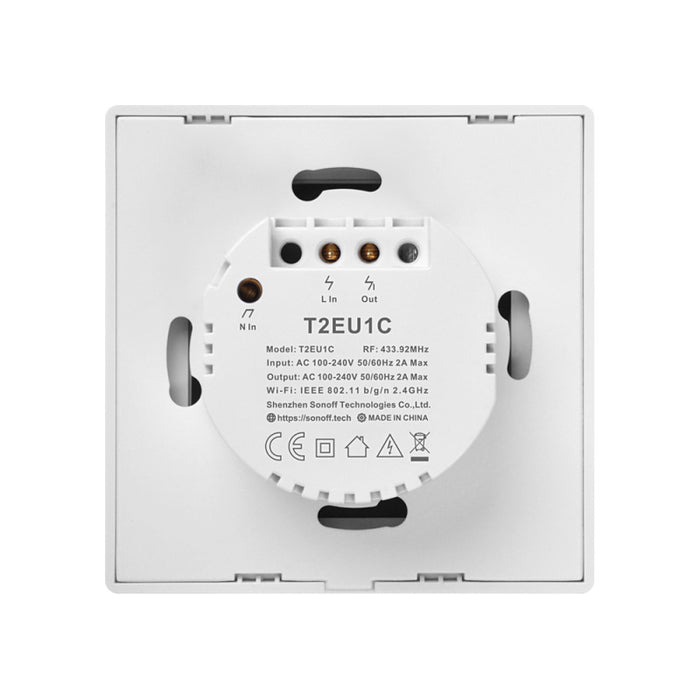 Sonoff T3 T2EU TX Smart Wifi Wall Touch Switch With Border Smart Home 1/2/3 Gang 433 RF/Voice/APP/Touch Control Work With Alexa