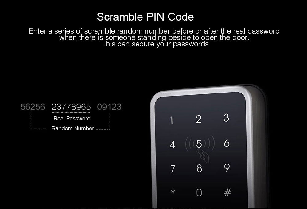 Aqara Mijia Smart Door Touch Lock ZigBee Keyless Fingerprint Password 4in1 Mi Home App Control for Home Security
