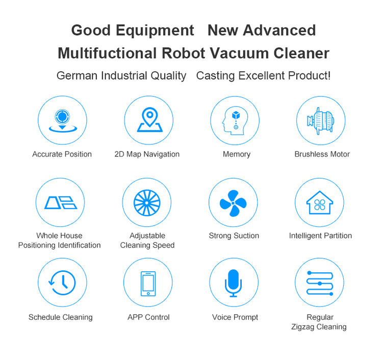Liectroux Robot Vacuum Cleaner B6009,Map Navigation,Smart Memory,Suction 3000pa,Dual UV Lamp,Wet Dry Mop,Wifi App aspirador