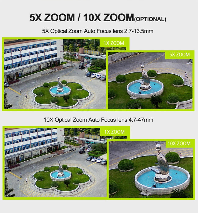 Unitoptek 1080P 2MP 3G 4G SIM Card PTZ Camera Outdoor PTZ HD Bullet Camera Wireless IR 50M 5X / 10X Zoom Auto Focus CCTV Video Camera