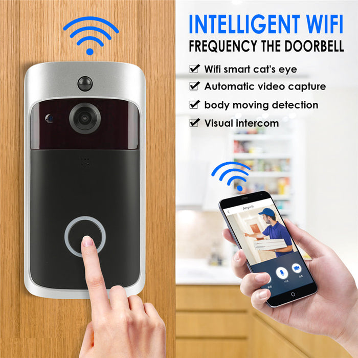Choifoo Smart Home Video Door Bell WIFI HD Waterproof 720P Visual Camera Night Vision IR Intercom Door Ring Phone Security Homekit