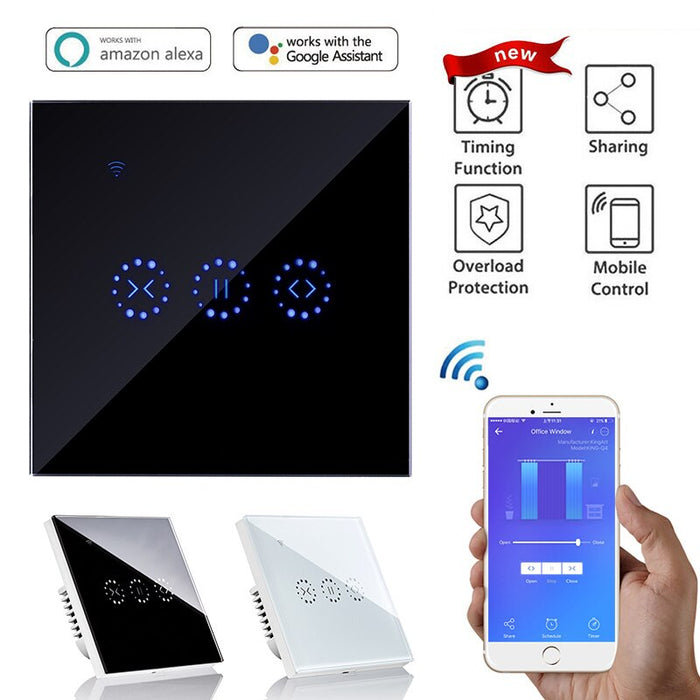 Sonoff Smart Home WiFi Electric Touch Blinds Curtain Switch Ewelink APP Voice Control by Alexa Echo for Mechanical Limit Blinds Motor