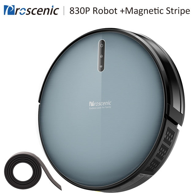 Proscenic 830P Robot Vacuum Cleaner 2000PA Vacuum Sweep Mop Clean 3in1 600ML Dust Box For Home Pets Hair Carpets And Hard Floors