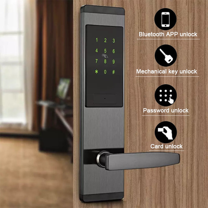 Cardoria Security Electronic Keyless Door Lock Digital Smart APP WIFI Touch Screen Keypad Password Lock Door