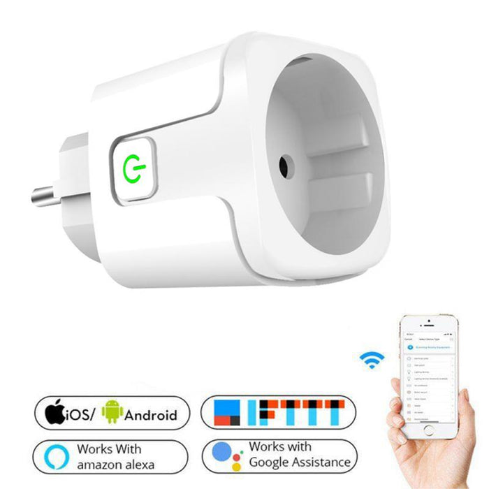 Choifoo 10A/16A wifi Smart Plug with Power Monitor wifi wireless Smart Socket Outlet with Alexa Amazon Google Home Alexa Voice Control