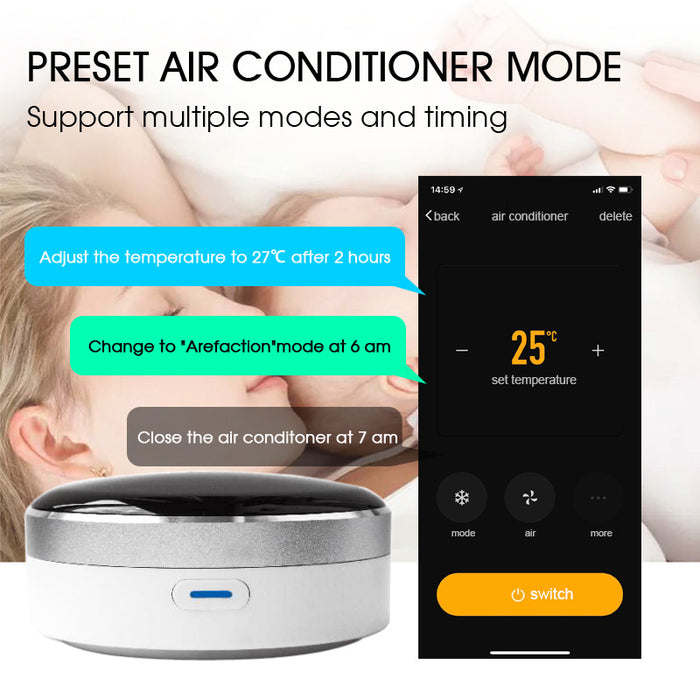 Centechia App Universal IR Smart Remote Controller WiFi+Infrared Home Control Hub 360 Degrees Google Assistant For Alexa IFTTT