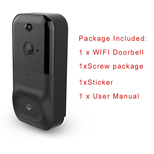 Vwinget Newly Vedio Smart Doorbell Camera Wifi Wireless Call Intercom Video-eys  Security  door bell Ring for phone Home Security Camera