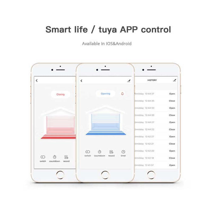 Choifoo WiFi Smart Garage Door Controller Opener Smart Life/Tuya APP Remote Compatible With Alexa Echo Google Home No Hub Require