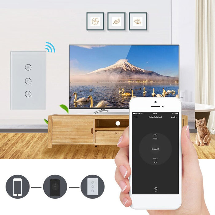 Choifoo WiFi Smart Switch Wireless Ceiling Fan Switch Smart Life APP Remote Control Timer Speed Switch Compatible with Alexa Google Home