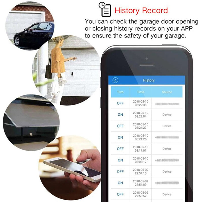 Essager WiFi Smart APP Switch Garage Opener Door Controller Smart Phone Remote Control for Amazon Alexa And for Google Home