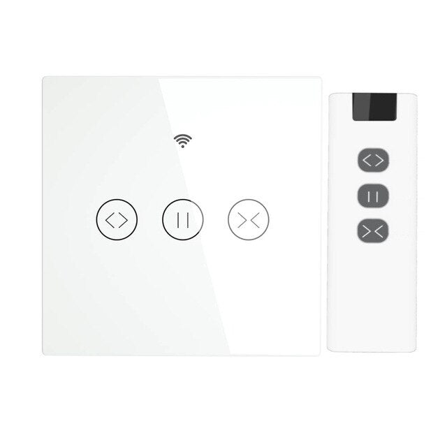 Tuya Smart Life WiFi-rf Smart Touch Curtain switch Blinds Roller Shutter door Switch 1 RF remote control multiple switches Alexa
