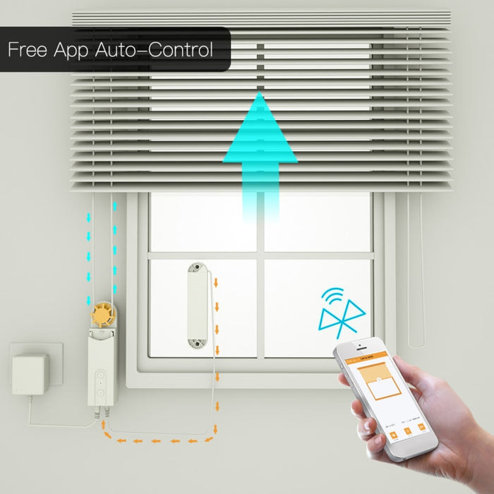 Centechia DIY Smart Motorized Chain Roller Blinds Shade Shutter Drive Motor Powered By Solar Panel And Charger Bluetooth APP Control