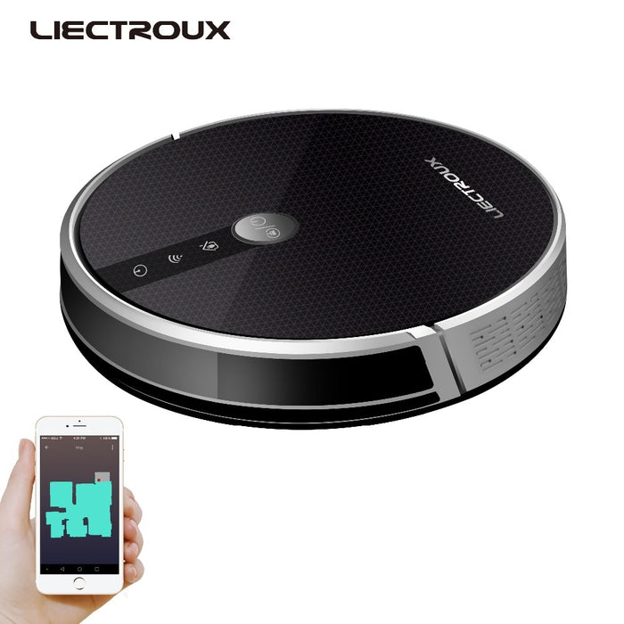 Liectroux Robot  Vacuum Cleaner C30B, Wet dry,Navigation,Memory, Map,Wet&WiFi, Remote from phone,Battery, Suction,Water tank,Pet