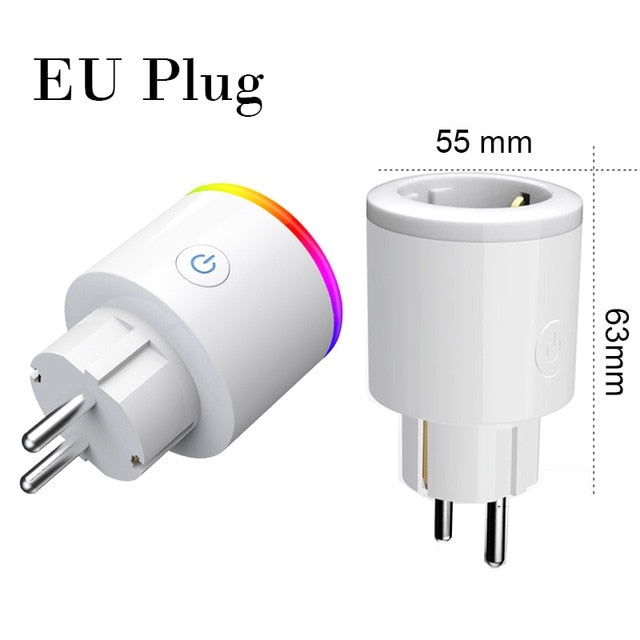Choifoo Smart Plug Wifi Smart Socket Power Monitor EU US UK Korea Plug Outlet Works With Google Home Mini Alexa IFTTT