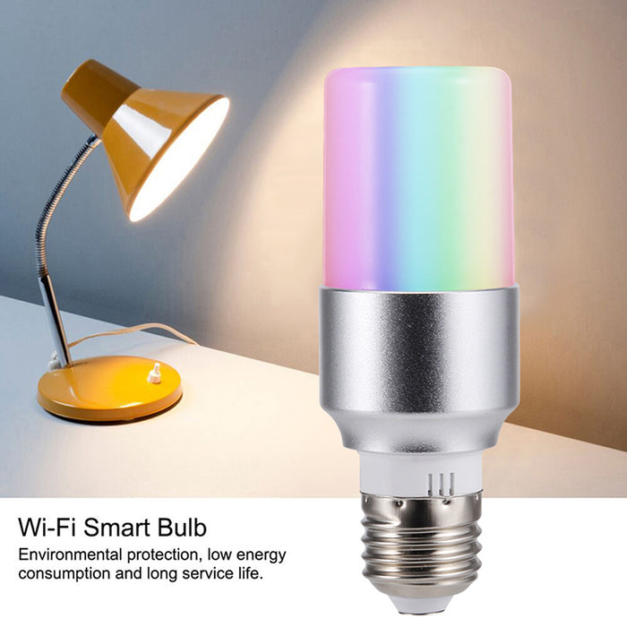 Oobest E27 B22 E14 Smart WiFi Light Bulb LED Lamp APP Remote Control 7W RGB Magic Light Bulb Connect with Amazon Alexa Google