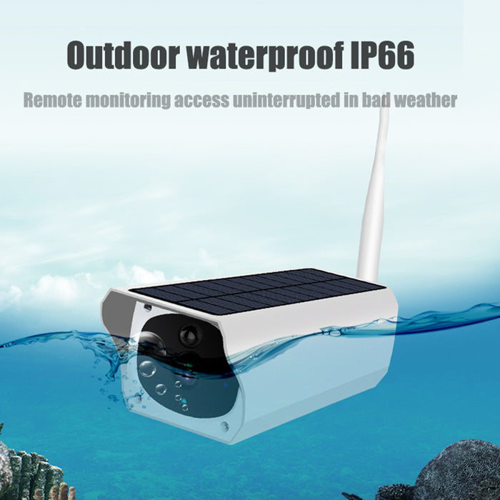 Grwibeou Wireless Solar Outdoor WiFi IP Camera 1080P HD Security Surveillance Audio Home Security Camera Surveillance Waterproof Camara