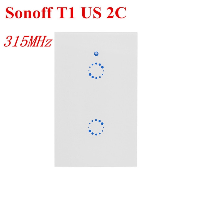 Sonoff T1 Wifi Wall Switch Wireless Remote Light Relay App Touch Control Wifi Smart Switch Work with Google Home Alexa