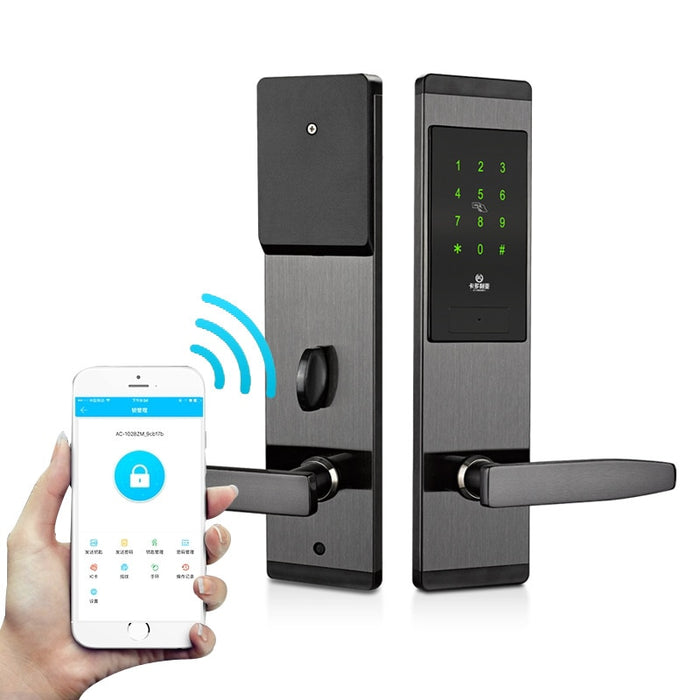 Liscn Smart Door Code Lock,Security Home Keyless Lock, Wifi Password RFID Card Lock Wireless App Phone Remote Control