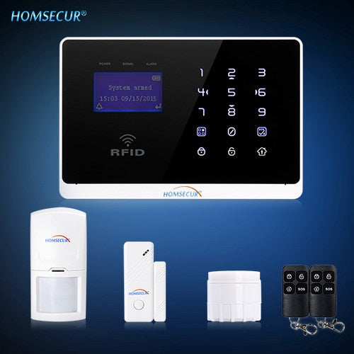 Homsecur Wireless&Wired GSM Home Security Burglar Alarm System+IOS/ Android App [EU Warehouse]