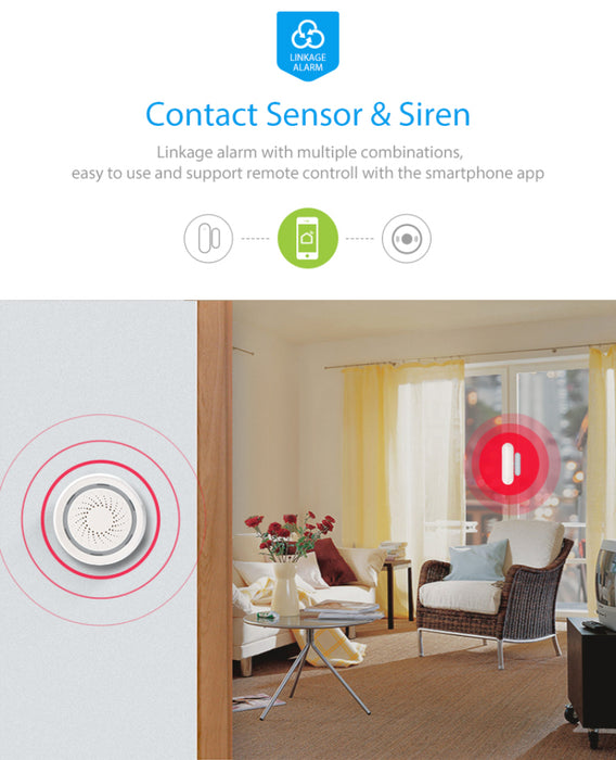 Smartlife New  Alarm Systems Security Home WIFI Smart Home Video Alarm Kit 720P Cameras 3 Sensors 1 Siren Alarm SmartLife TUYA APP Control